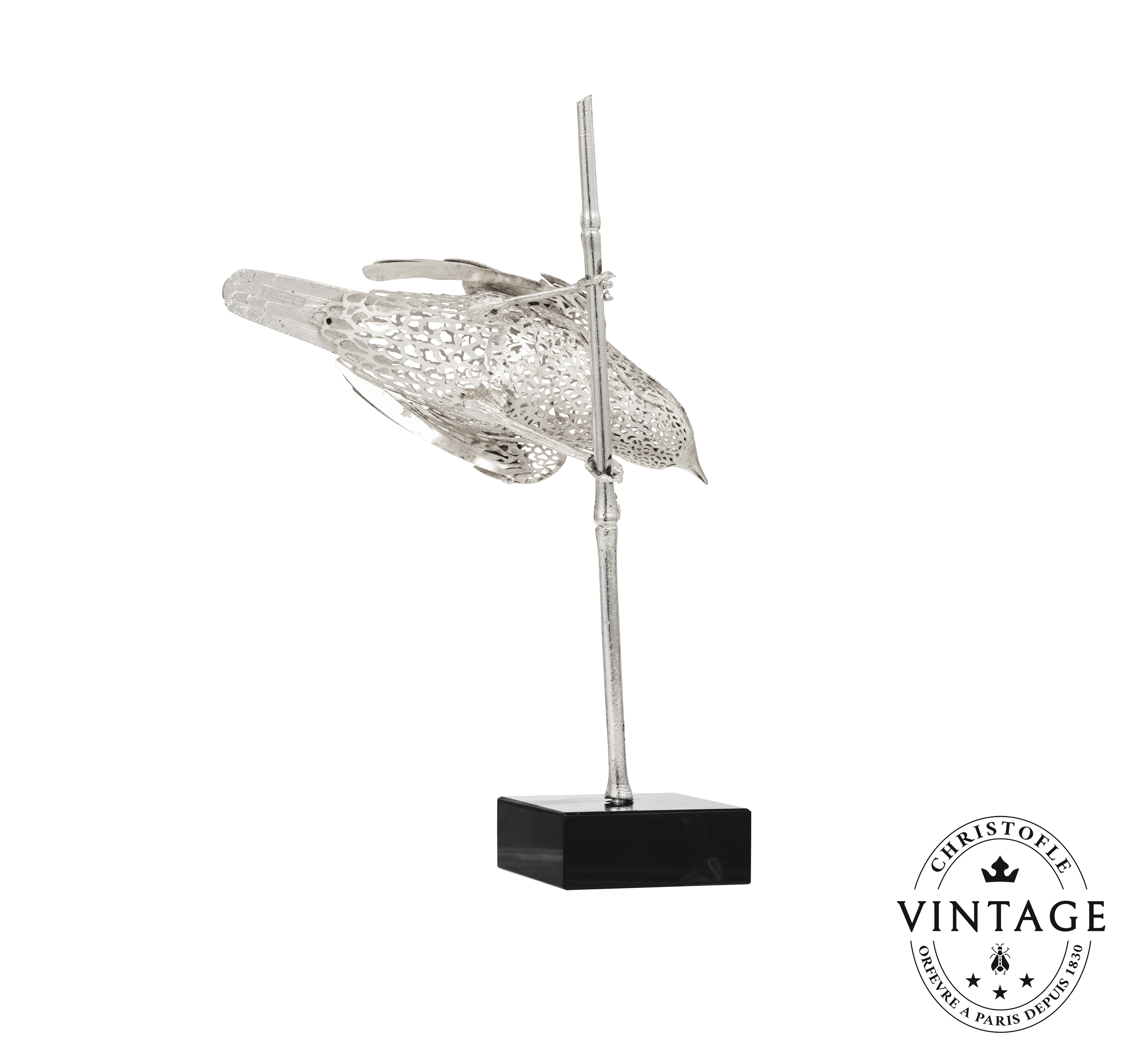 CHRISTOFLE　クリストフル　リュミエールダルジャン　鳥　M　R7897 CHRISTOFLE クリストフル リュミエールダルジャン 鳥 M R7897